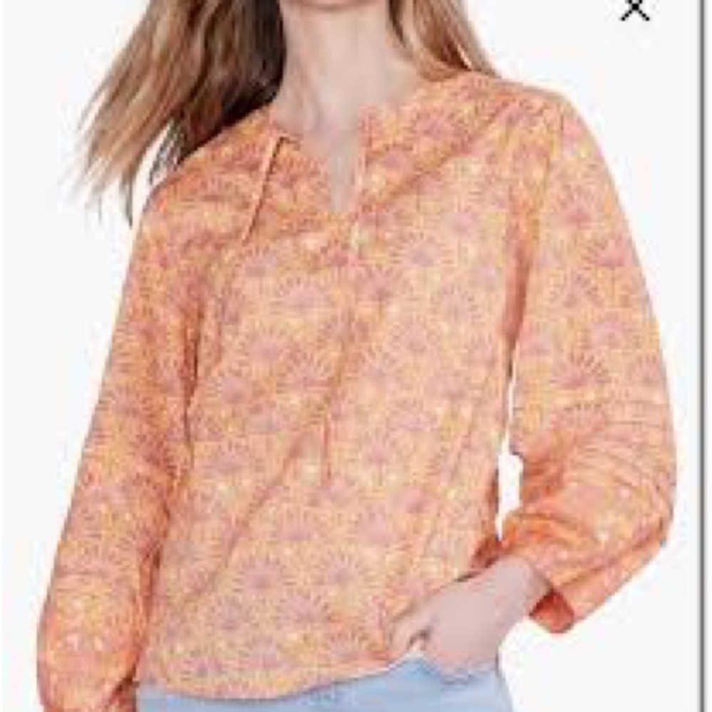 Floral Orange Women's Top